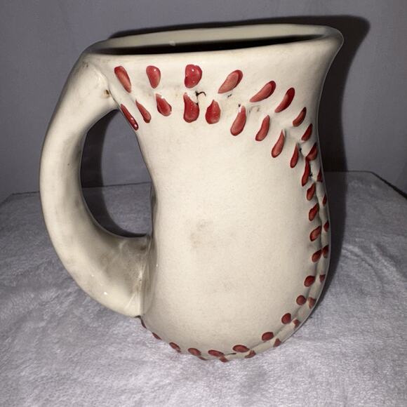 Baseball Shaped Coffee Mug DEI Sports Novelty Mug Jumbo 5" tall x 3.25" diameter - Picture 2 of 5